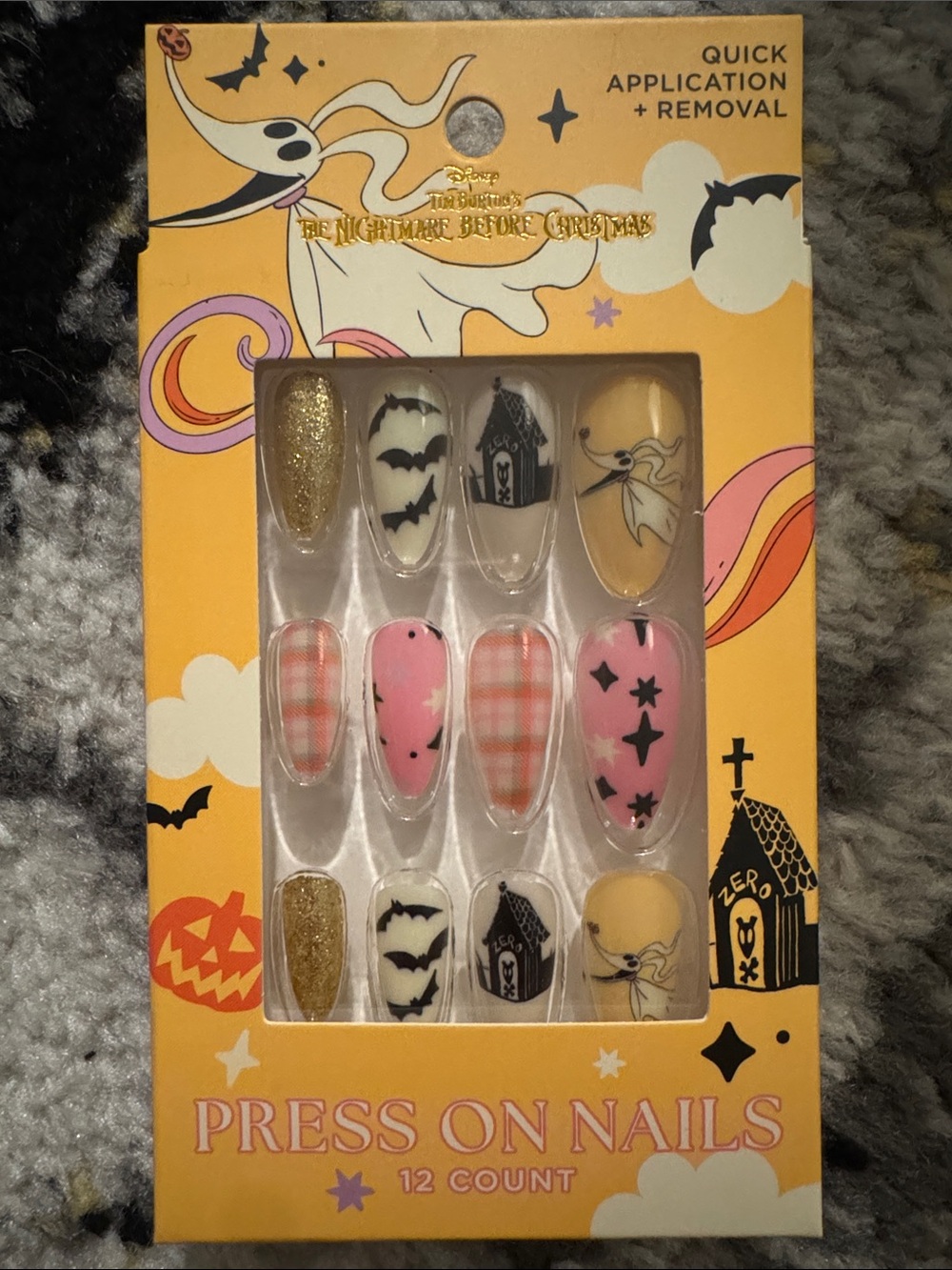 The Nightmare Before Christmas Festive Press-On Nail Set NEW 🏷️